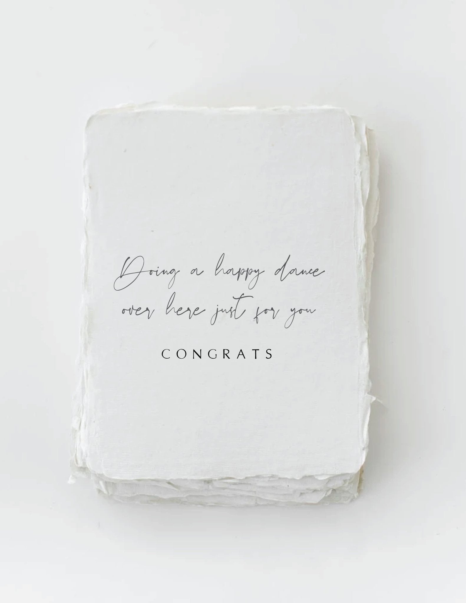 "Doing a Happy Dance For You" | Congratulations Greeting Card - Wellaine