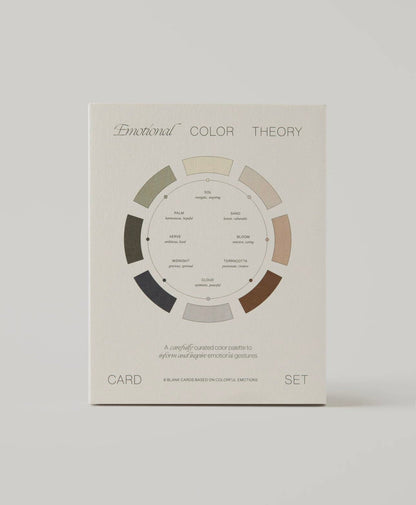 Emotional Color Theory Cards | Give the Gift of Color | 8 Blank Cards | Printed on Recycled Stock - Wellaine