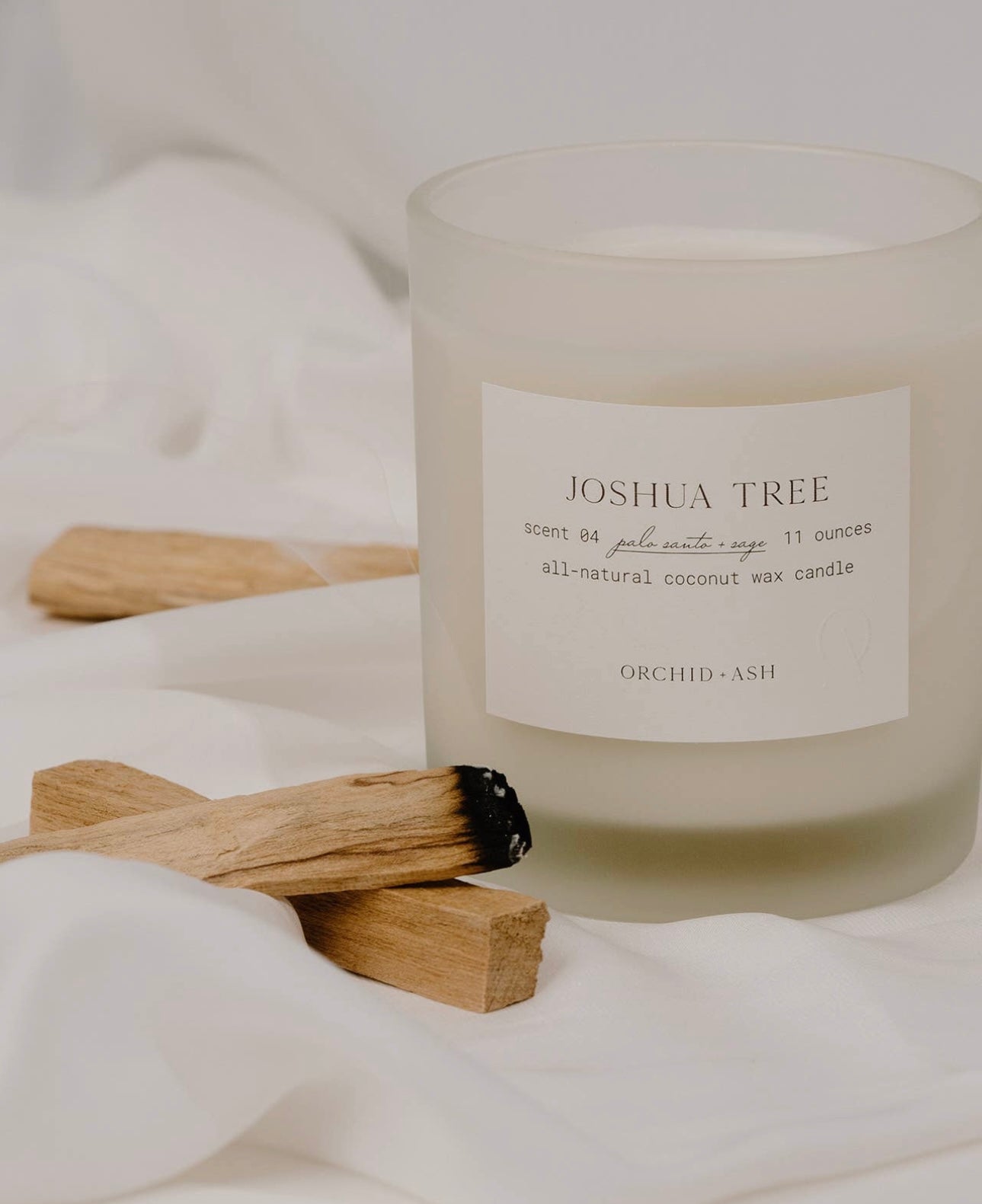 JOSHUA TREE | Palo Santo and Sage All Natural Coconut Wax Candle | 11 Ounce - Wellaine