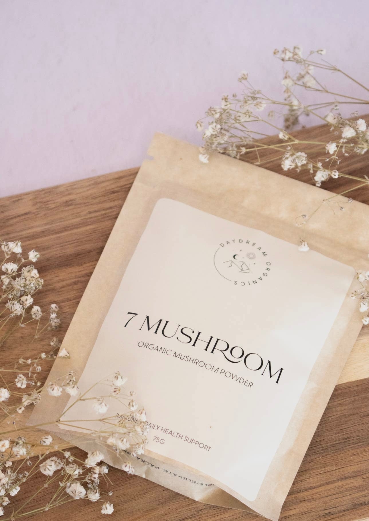 Seven Mushroom Powder | Certified Organic and Dual Extracted - Wellaine