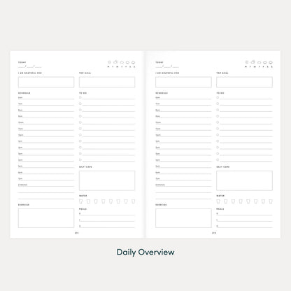 The Self Care Planner | Daily Edition | Sustainably Printed - Wellaine