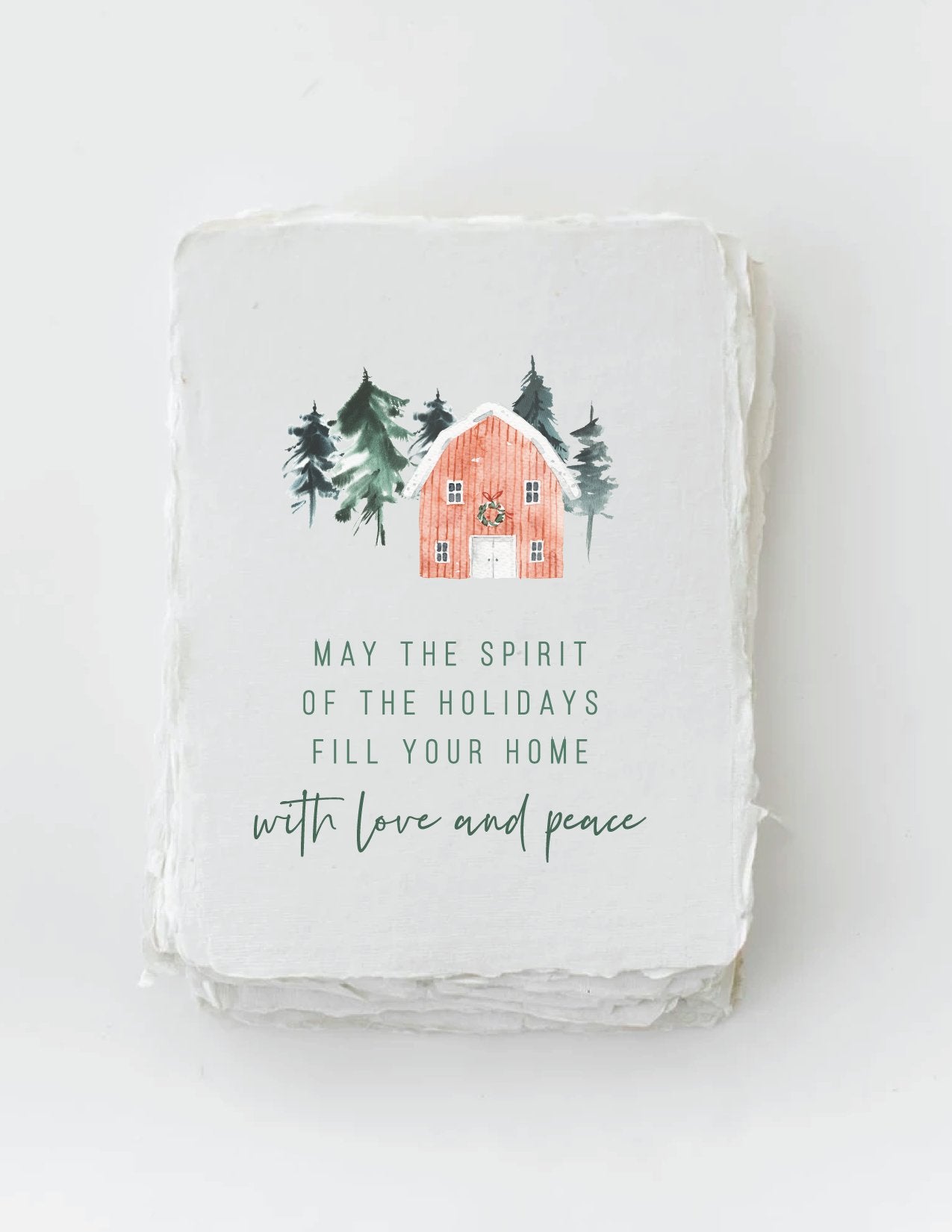 "With Love and Peace" | Christmas Greeting Card - Wellaine